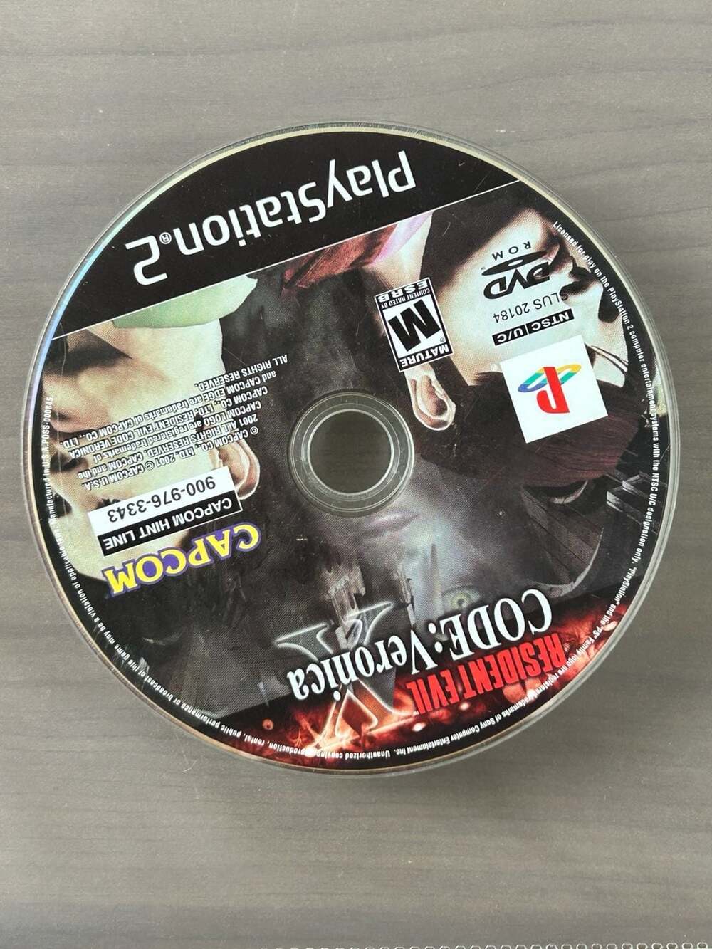 Resident Evil Code Veronica X PS2 PlayStation 2 Disc Only Tested Working